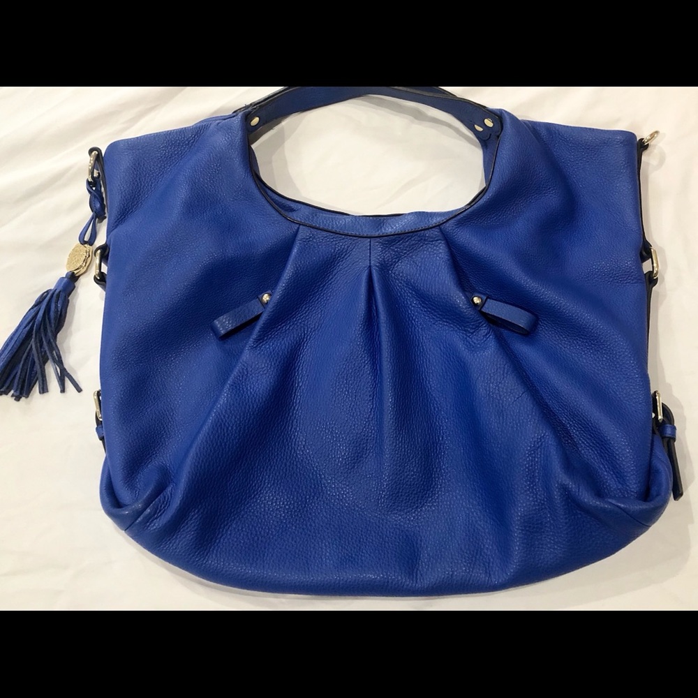COPY - Vince Camuto royal blue over the shoulder purse.